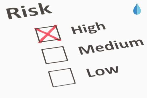 A risk assessment check box, with the high risk box checked